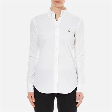 Polo Ralph Lauren Women's Heidi Long Sleeve Shirt - White - Free UK Delivery over £50