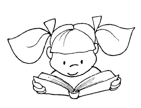 為孩子們的著色頁: Reading - free coloring pages