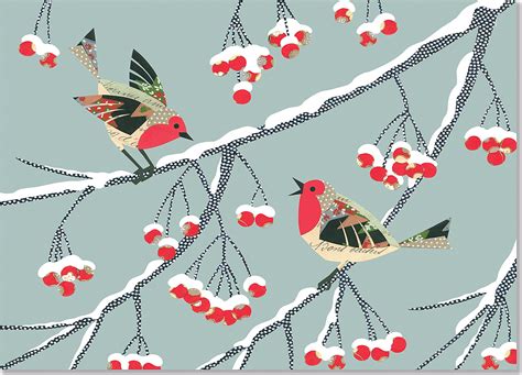 Winter Songbirds Deluxe Boxed Holiday Cards (Christmas Cards, Holiday Cards, Greeting Cards ...