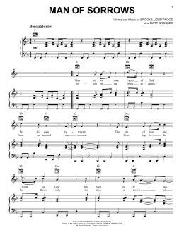 Man Of Sorrows (Piano, Vocal & Guitar Chords (Right-Hand Melody))
