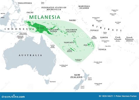 Melanesia World Map