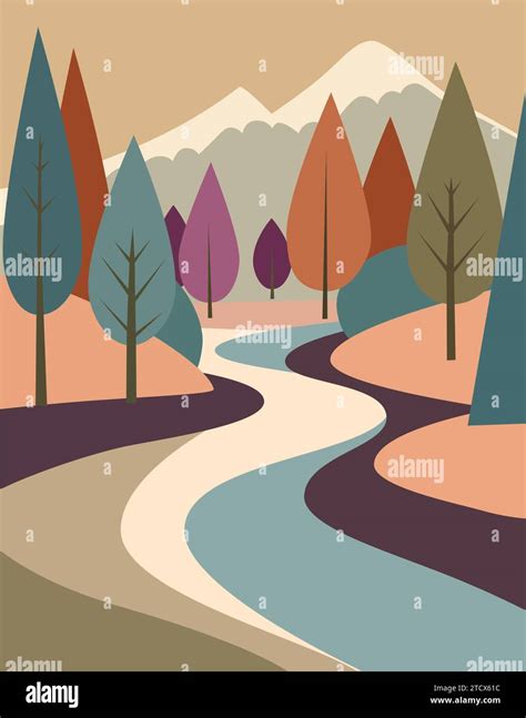 Bosque river Stock Vector Images - Alamy