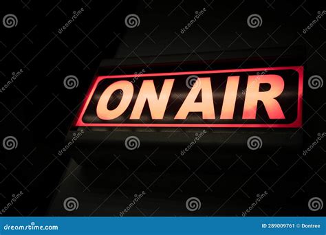 On air radio studio stock image. Image of media, message - 289009761