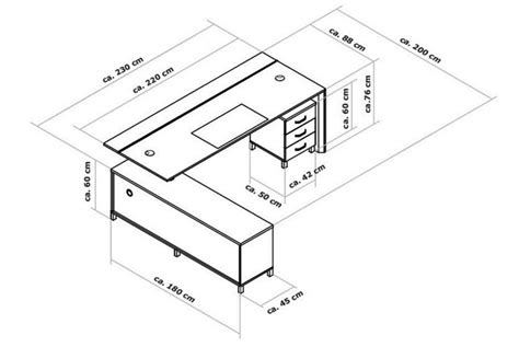 Office Desk Dimensions - Yuna Furniture