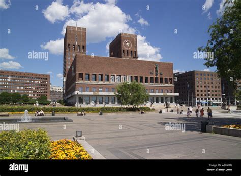 City Hall Oslo Norway Stock Photo - Alamy