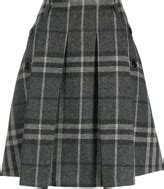 Burberry Pre-Owned 2000s Plaid Flared Skirt - ShopStyle