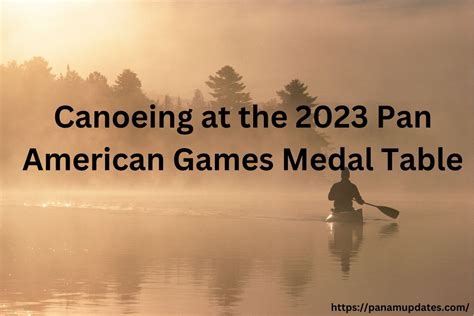 Canoeing at the 2023 Pan American Games Medal Table