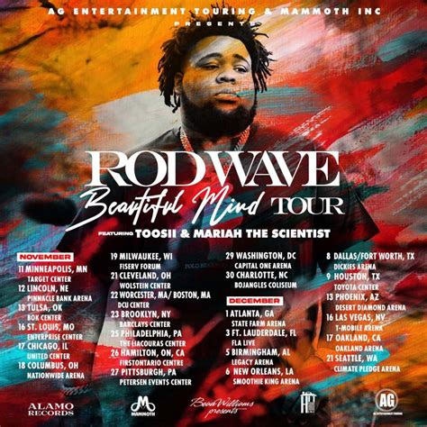 Rod Wave announces "Beautiful Mind" Tour