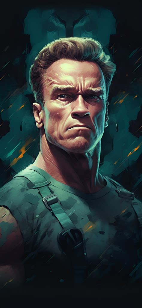 Arnold Schwarzenegger Dark Green Wallpapers iPhone & Android