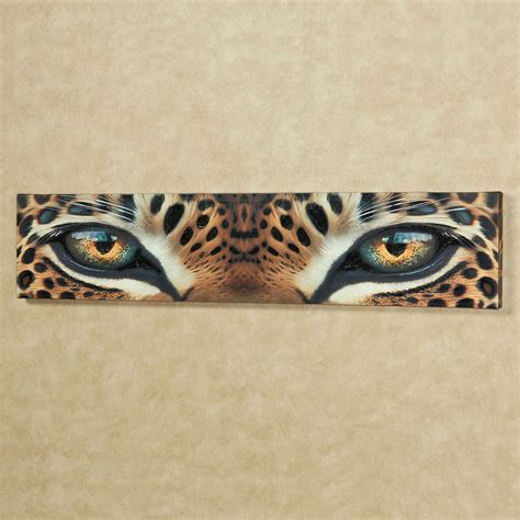 Leopard Eyes Canvas Wall Art