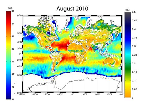 ESA - First global map of soil moisture and ocean salinity