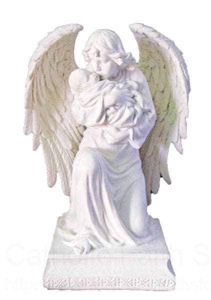 Guardian Angel with Child Statue