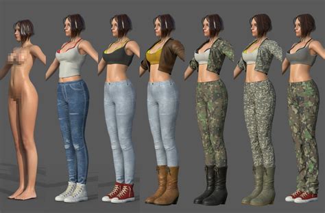 Female character pack customize 3D model - TurboSquid 1401151