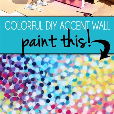 Colorful Spray Paint Accent Wall Accent Wall Paint, Accent Walls, Spray Painting, Wall Painting ...