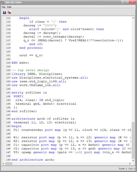 VHDL-AMS Simulation