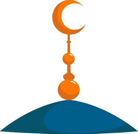 Islamic crescent, illustration, vector on white background. 13570987 Vector Art at Vecteezy