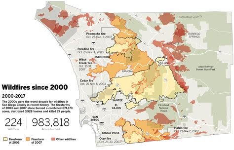 San Diego Wildfire Map