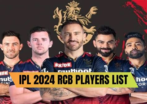 RCB Team Players List 2024 – Batsman & Bowlers, Head to Head, Captain, Record