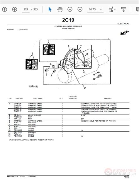 John Deere 4430 Tractor Parts Manual | Auto Repair Manual Forum - Heavy Equipment Forums ...