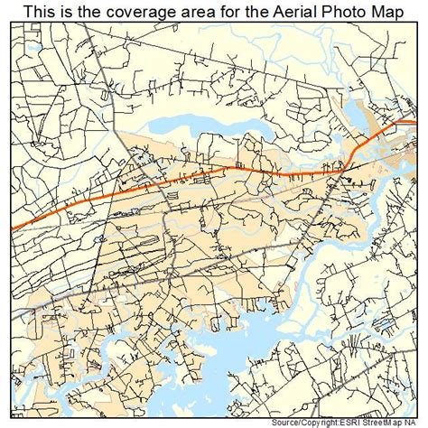 Aerial Photography Map of Hollywood, SC South Carolina