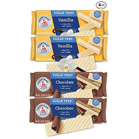 Voortman Sugar Free Cookies Vanilla Wafers | Chocolate Wafer - Walmart ...