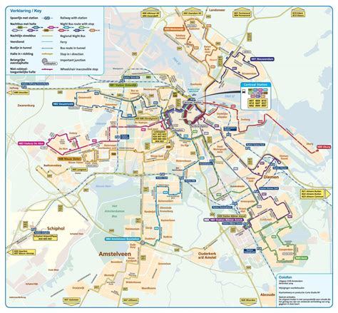 Amsterdam Bus Routes Map