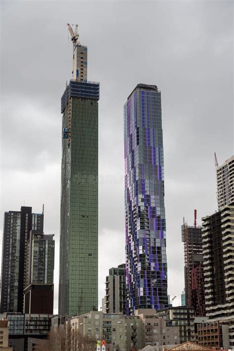 A New Skyscrapers Construction in the Center of Melbourne, Victoria ...