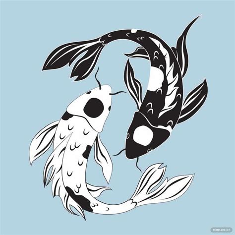 Yin Yang Fish Vector in Illustrator, SVG, JPG, PNG, EPS - Download | Template.net