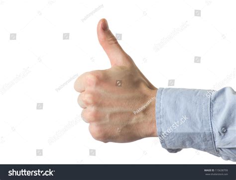 Success Hand Sign Isolated On White Stock Photo (Edit Now) 115638799