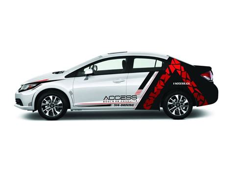 Car Vinyl design for Access driving school | Signage contest | Driving school, Car vinyl ...