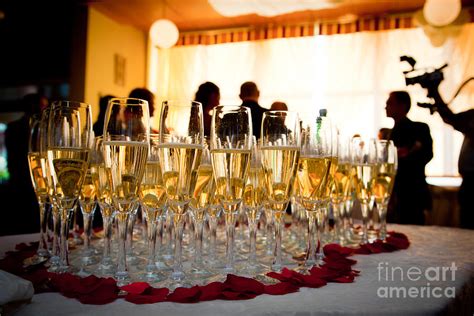 Champagne glasses at the party #1 Photograph by Michal Bednarek - Pixels