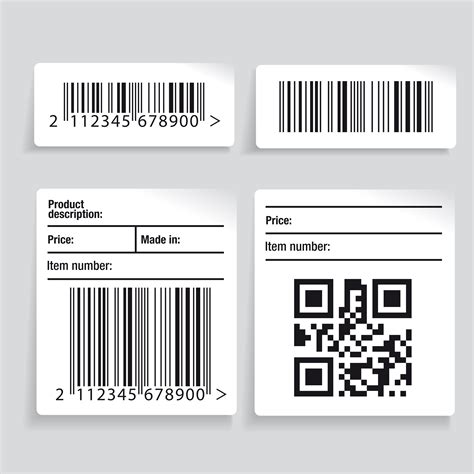 Barcode label vector set ~ Illustrations ~ Creative Market