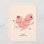 I love you, I love you not. Funny Valentine's Day Thank You Card | Zazzle