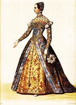 Catherine de Medici wearing a dress with French sleeves | Grand Ladies | gogm