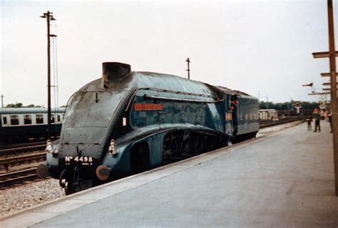 4498 Sir Nigel Gresley, A4 Pacific, at Weymouth, Dorset on a rail tour 4 June 1967 : r/trains