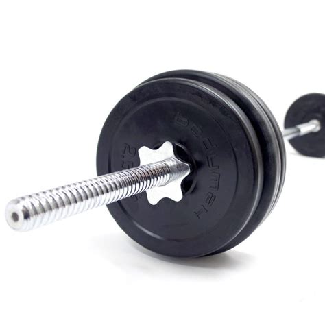 Bodymax 30kg rubber weights barbell kit – Exercise Equipment