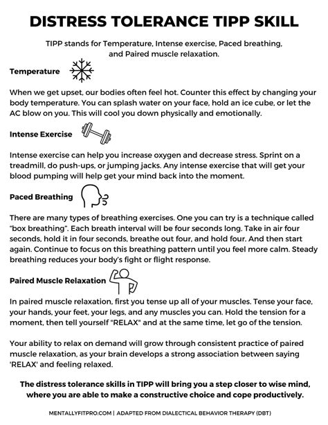 What Are Distress Tolerance Skills & How Can They Help You? - Worksheets Library