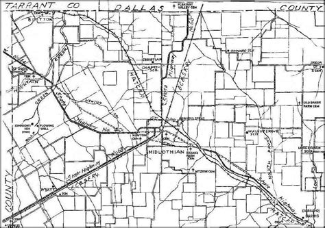 Ellis County TXGenWeb - Ellis County Map #1