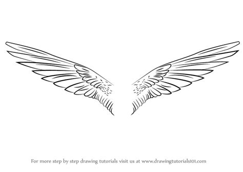 Learn How to Draw Unicorn Wings (Unicorns) Step by Step : Drawing Tutorials