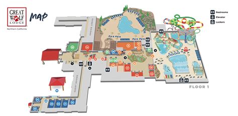 Great Wolf Lodge Water Park Map