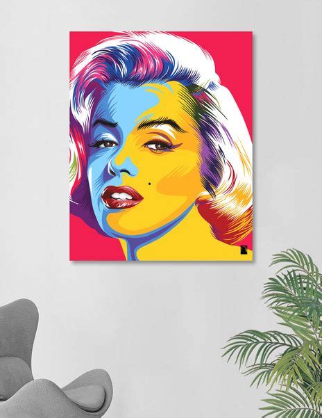 «Marilyn Monroe Pop Art» Canvas Print by Alfred Tezar - Exclusive ...