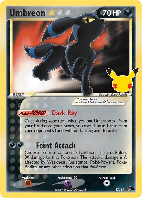 Umbreon ★ | Celebrations: Classic Collection | Pokémon TCG Guru