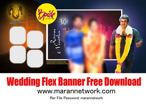 Wedding Flex Banner Psd File Free Download - Maran Network