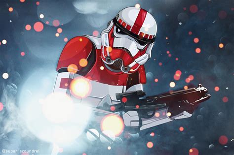 Shock Trooper art by @super_scoundrel (me) : r/ImaginaryJedi