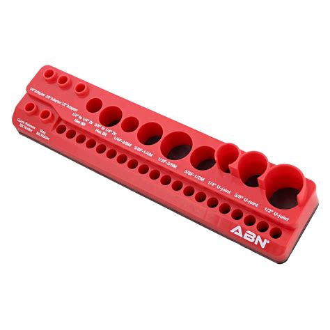 ABN 1/4in SAE Magnetic Socket Organizer Tray for 34 Joints - Bit Holders - Bits - Walmart.com