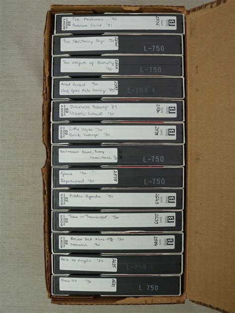 Lot of 13 Beta Betamax Tapes L-750 Video Tape Movies Sold As Blank Used Movies | Video tapes ...