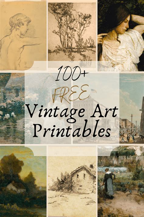 100 Free Stunning Vintage Art Prints to Download - Cassie Jean