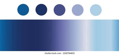 Blue Chrome Gradient Color Palette Primary Stock Vector (Royalty Free) 2200784855 | Shutterstock