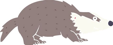 flat color style cartoon badger 45252170 PNG