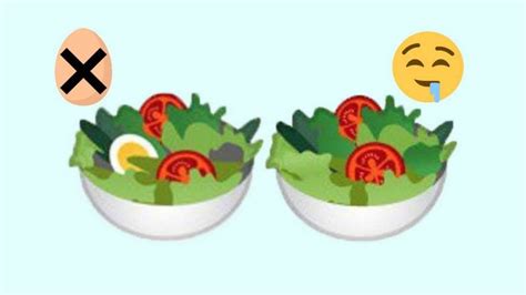 Google Salad Emoji Ditches Egg and Goes Vegan Because Plants Have All ...